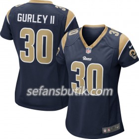 Los Angeles Rams Tröjor Todd Gurley II 30 Nike Navy - Dame